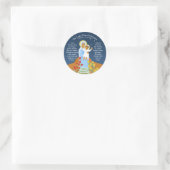 Maria, Help van Christenen Ronde Sticker (Tas)
