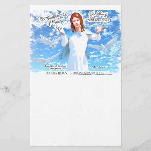 Maria-Hemelvaart naar de hemel 2 Briefpapier (Voorkant)