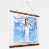 Maria-Hemelvaart naar de hemel 2 Hangend Wandkleed (Gebogen)