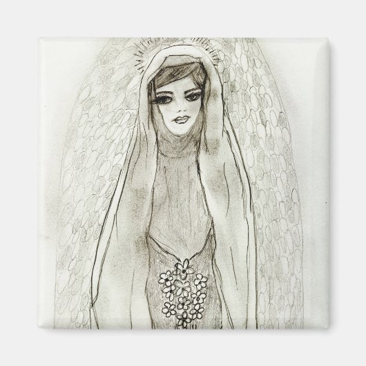 Maria in de grot magneet (Voorkant)