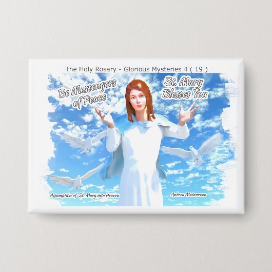 Maria in de hemel button (Voorkant)