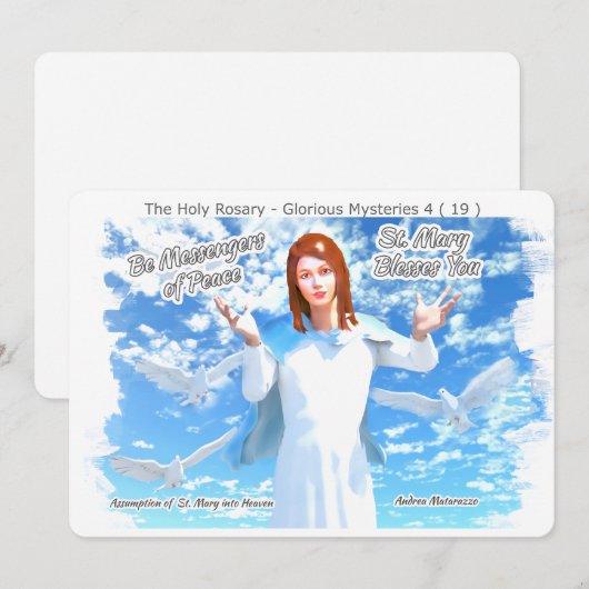 Maria in de hemel kaart (Voorkant / Achterkant)