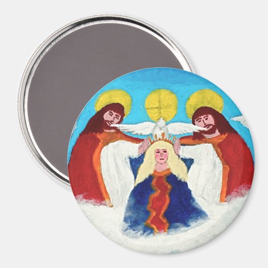 Maria in de hemel magneet (Voorkant / Achterkant)