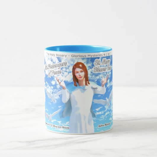 Maria in de hemel mok (Midden)