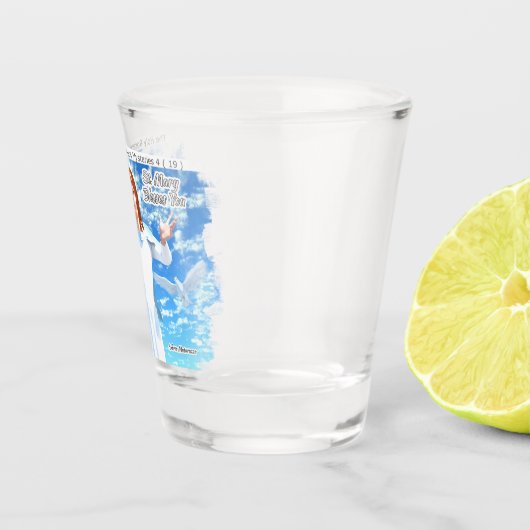 Maria in de hemel shot glas (Rechts)