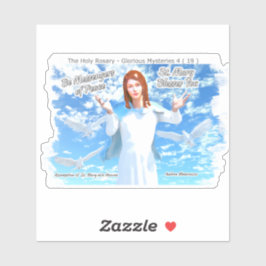 Maria in de hemel sticker