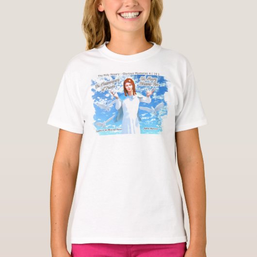 Maria in de hemel t-shirt (Voorkant)