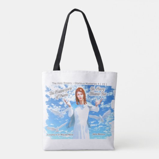Maria in de hemel tote bag (Achterkant)