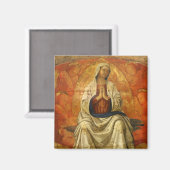 Maria in glorie (tronende Maagd Maria) Magneet (Voorkant / Achterkant)
