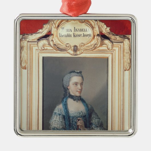 Maria Isabella van Parma Metalen Ornament (Voorkant)