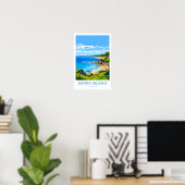 Maria Island Australië Reisprint Poster (Thuiskantoor)