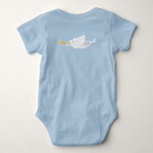 Maria Jezus en de kerstengel geboorte Romper (Achterkant)