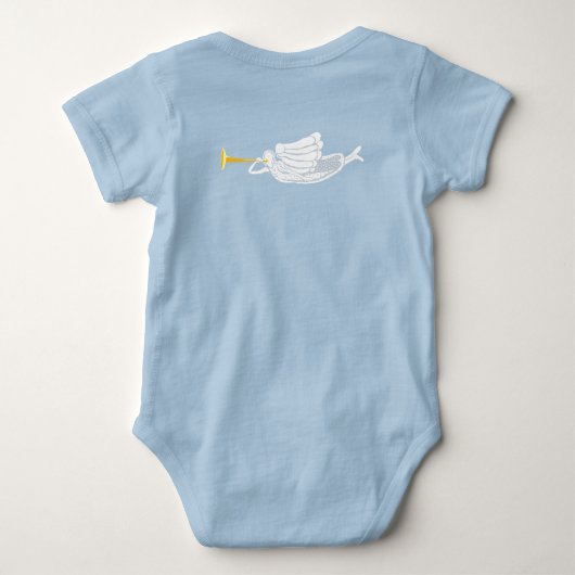 Maria Jezus en de kerstengel geboorte Romper (Achterkant)