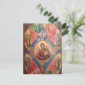 Maria, Jezus en engelen Briefkaart (Staand voorkant)