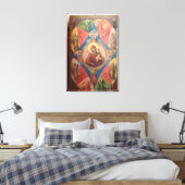 Maria, Jezus en engelen Canvas Afdruk (Insitu (Slaapkamer))