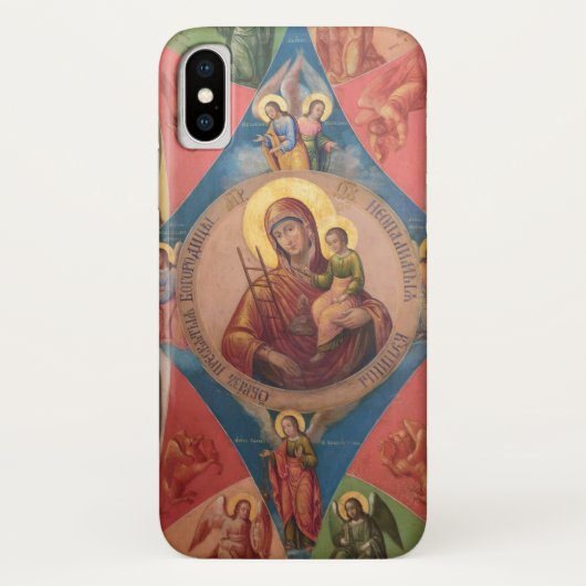 Maria, Jezus en engelen Case-Mate iPhone Case (Achterkant)