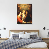 Maria, Jezus en Jozef Canvas Afdruk (Insitu (Slaapkamer))