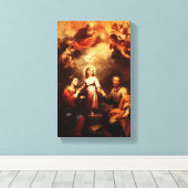 Maria, Jezus, & Jozef 2 Canvas Afdruk (Insitu (Houten vloer))