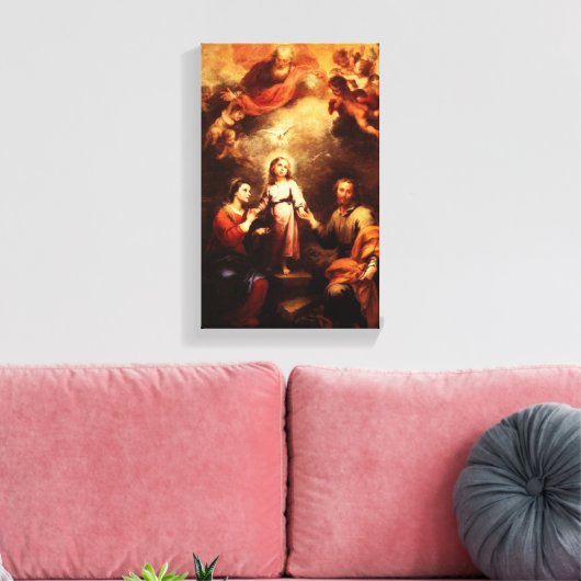 Maria, Jezus, & Jozef 2 Canvas Afdruk (Insitu (Woonkamer))