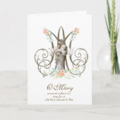 Maria Jezus Religieuze Moederdag Kaart (Voorkant)