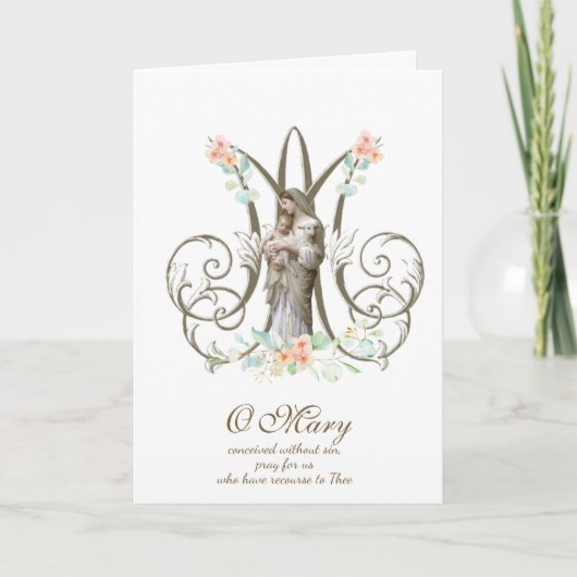 Maria Jezus Religieuze Moederdag Kaart (Voorkant)