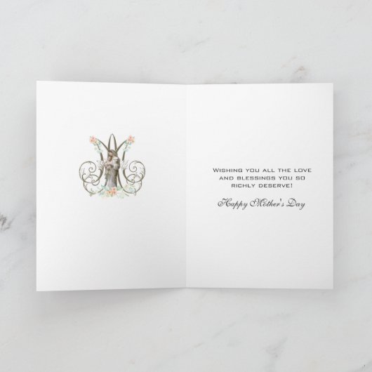 Maria Jezus Religieuze Moederdag Kaart (Binnen)