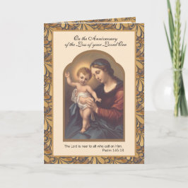 Maria Jezus sterfdag van dierbare Kaart