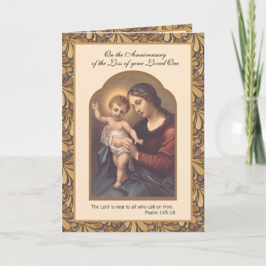 Maria Jezus sterfdag van dierbare Kaart (Voorkant)