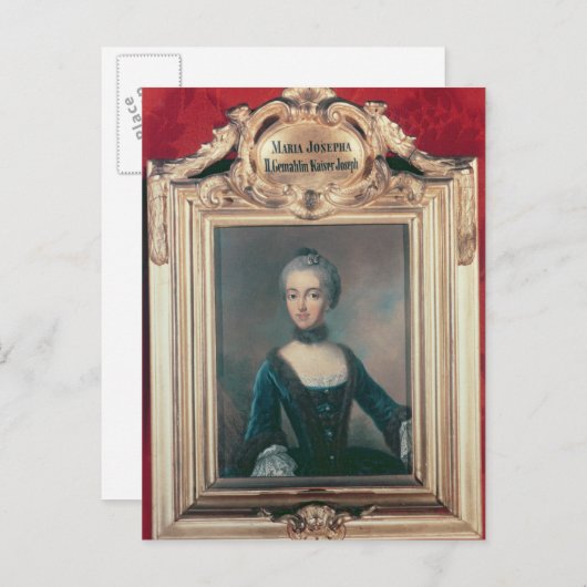 Maria Josepha van Beieren tweede vrouw van Jozef Briefkaart (Voorkant / Achterkant)