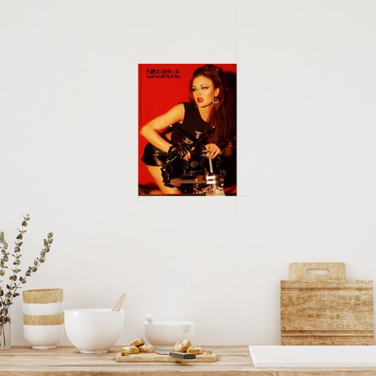 MARIA KANELLIS DRUMMER POSTER (Keuken)
