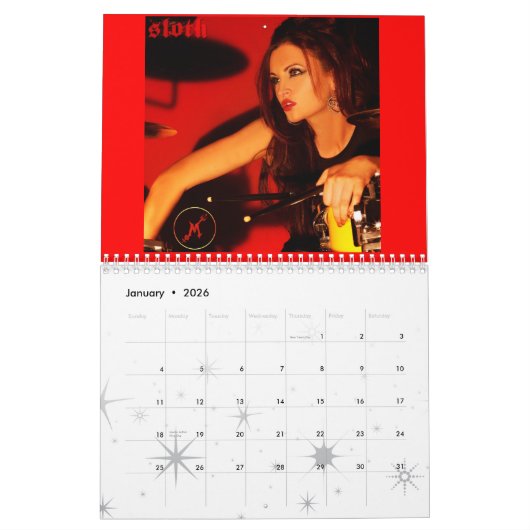 Maria Kanellis, Singer/Songwriter/Actress Calendar Kalender (Jan 2026)