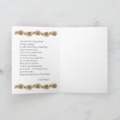 Maria katholiek religieus bloemstuk vintage kaart (Binnen)