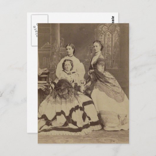 Maria, Keizerin van Rusland Romanov, moeder, zus Briefkaart (Voorkant / Achterkant)