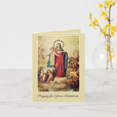 Maria Koningin van de Hemel Engelen Kaart (Gele Bloem)