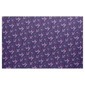Maria letter m monogram hart bloemen stof (Fat Quarter)