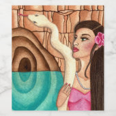 María Lionza, Diosa Venezolana de las agua Wijn Etiket (Enkel label)