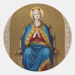 Maria Maagd Moeder Religieus Katholiek Ronde Sticker