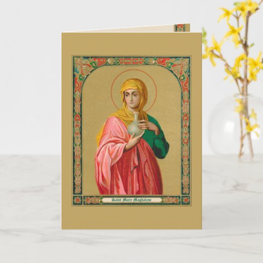 Maria Magdalena als Myrrhbearer (ORX 01) Kaart (Gele Bloem)
