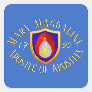 Maria Magdalena Apostel der Apostelen 07/22 Feestd Vierkante Sticker
