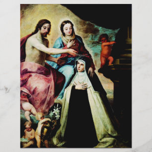 Maria Magdalena de Pazzi door Pedro de Moya Flyer
