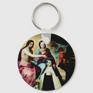 Maria Magdalena de Pazzi door Pedro de Moya Sleutelhanger
