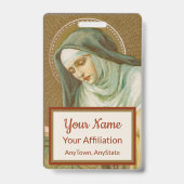 Maria Magdalena de Pazzi (JM 45) (Stijl 2) Badge (Achterkant)