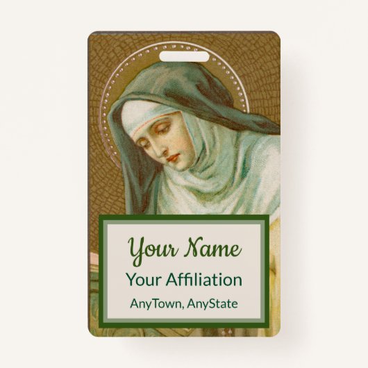 Maria Magdalena de Pazzi (JM 45) (Stijl 2) Badge (Voorkant)