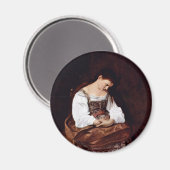 Maria Magdalena door Michelangelo Merisi da Carava Magneet (Voorkant / Achterkant)