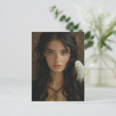 Maria Magdalena en een duif Briefkaart (Staand voorkant)