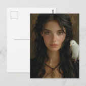 Maria Magdalena en een duif Briefkaart (Voorkant / Achterkant)