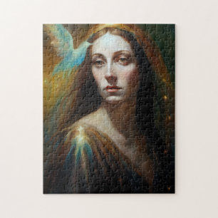 Maria Magdalena en een prachtige vogel Legpuzzel