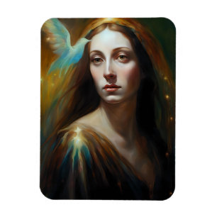 Maria Magdalena en een vogel prachtig Alle gelegen Magneet