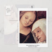 Maria Magdalena en Maria door Pietro Perugino Briefkaart (Voorkant / Achterkant)