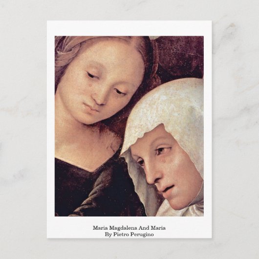 Maria Magdalena en Maria door Pietro Perugino Briefkaart (Voorkant)